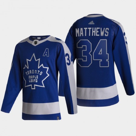 Dresovi Toronto Maple Leafs Auston Matthews 34 2020-21 Reverse Retro Authentic - Muške